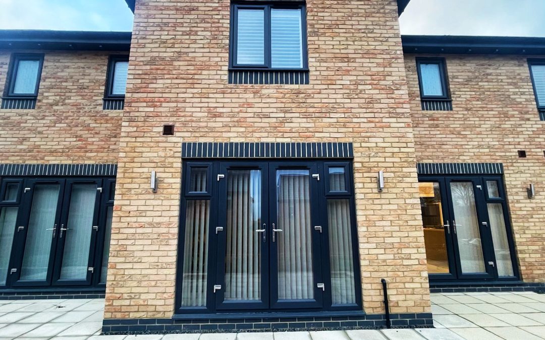 Very large modern house, helping you decide are vertical or horizontal blinds better for your home. Blinds for Bi-folding doors
